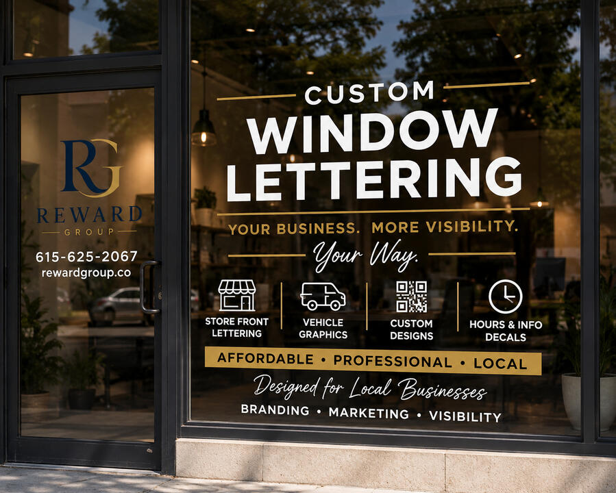 Storefront Hour Lettering